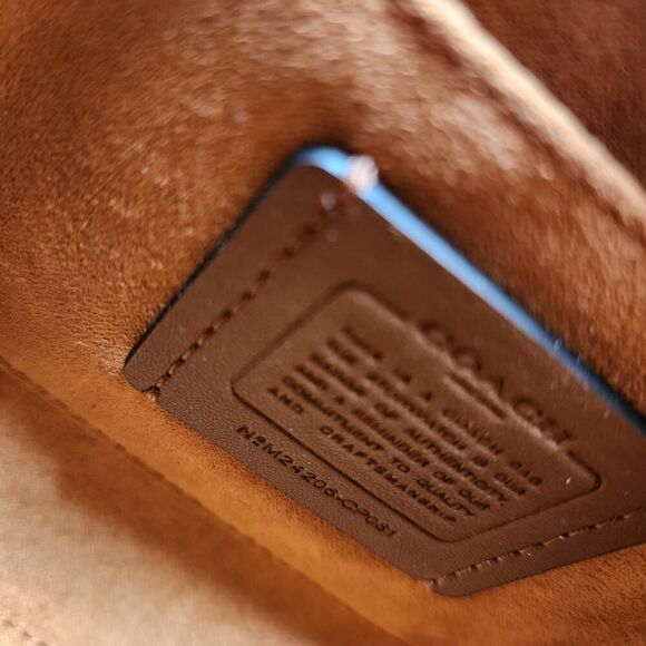 NWT COACH CP081 Andrea Carryall Shoulder Bag Black V2 - Picture 6 of 7